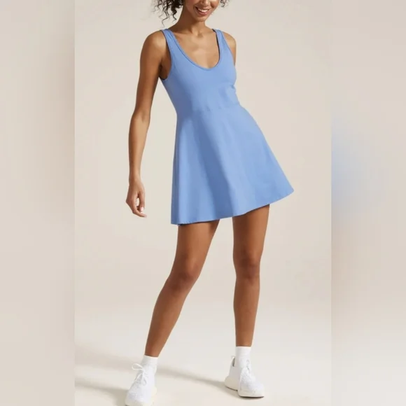 Senita Athletics Sky Blue Mini Dress-Size S - Picture 1 of 7